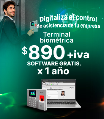 promocion software+checador $890+iva